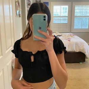 black crop top